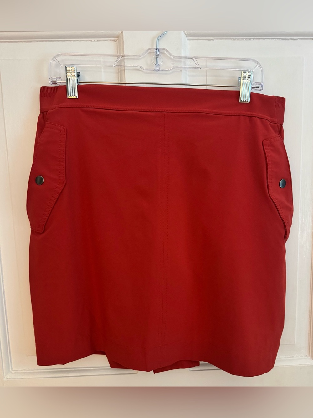 Athleta Vienna Cargo Skort 14 Red Burnt Orange Utility Hiking Athletic Skirt